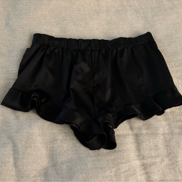 Victoria Secret Black Satin Sleep Shorts - Picture 5 of 6